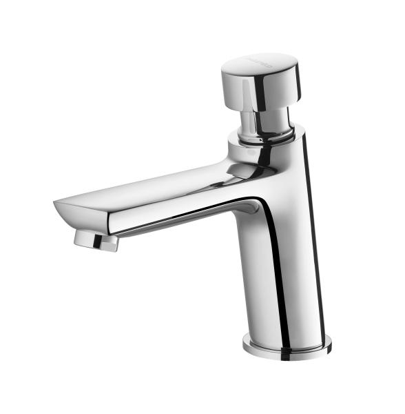 Buy Chrome Plating Self Closing Metering Faucets Self Closing Sink Taps Erosion Resistant at wholesale prices