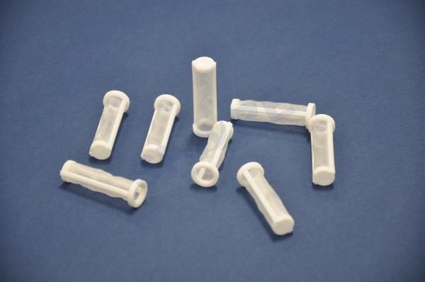 Inline Molded Plastic Filters Injected With Synthetic / Metallic Filter Mesh