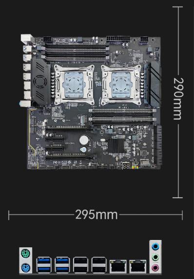 Buy DDR4 Dual CPU Server Motherboard EATX Intel C612 Chipset Dual Cpu at wholesale prices