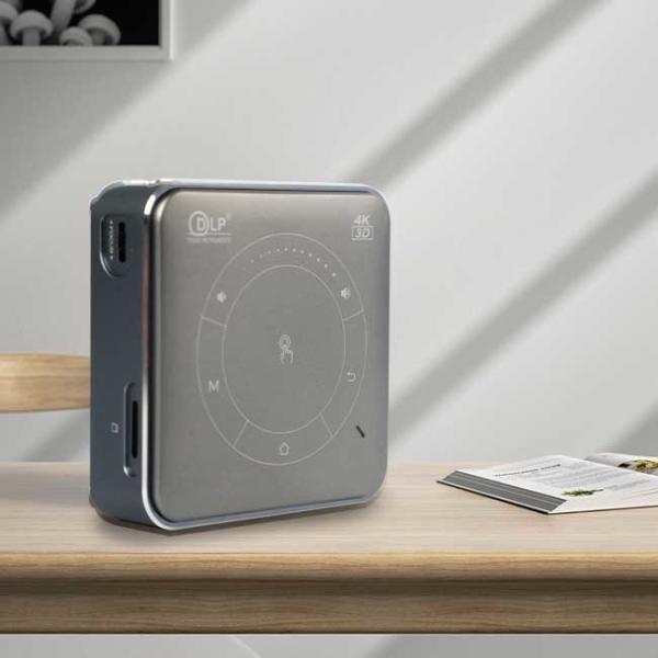 SP02 65 Lumens Mini DLP Smart Projector 4k Active 3D 1-5m Distance