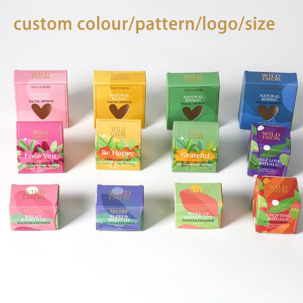 OEM Logo Paper Reverse Tuck Boxes Printing Paperboard Soap Box Packaging Custom