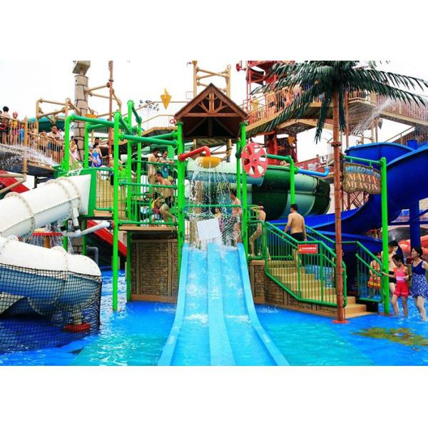 Mix Color Interactive Water Park Playground For Hotel Swimming Pool