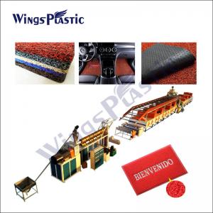 Quality Automation PVC Coil Door Mat Making Machine / PVC Car Mat Machinery Plant for sale