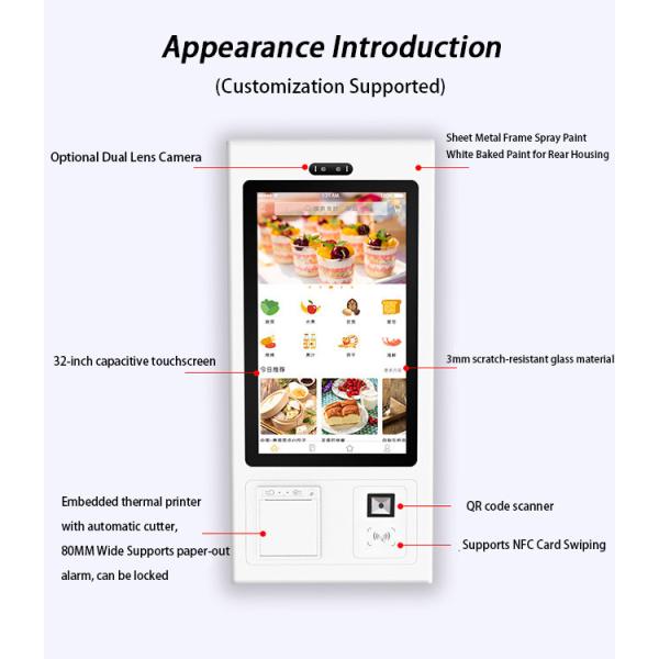 High-Performance Self-Ordering Kiosk with Dual-Screen Display for Enhanced Interaction
