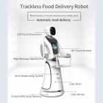 Intelligent Avoidance Robot Delivery Food DC24V 5A Remotely Controlled Robot