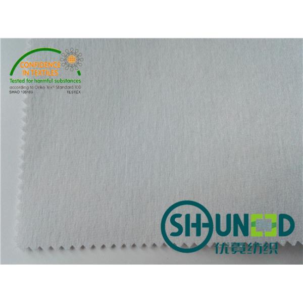 Polyester Tie Interlining Fabric Soft Hand Feeling With OEKO-TEX Standard 100