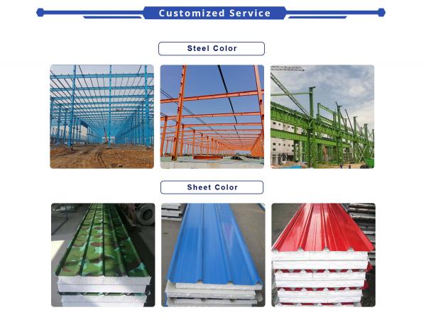 100 X 50 Heavy Steel Structure Warehouse Water Proofing