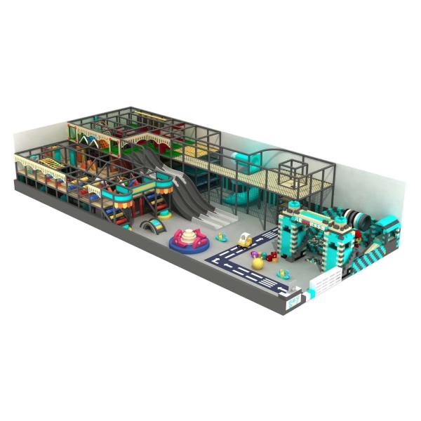 ISO9001 Indoor Soft Play Area . CAD Instruction Indoor Playground With Ball Pit