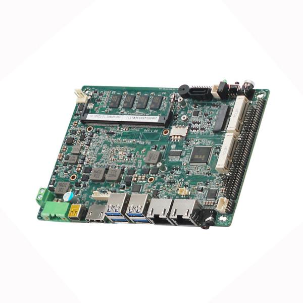 Buy Skylake i7-6500U DDR4 2 lan 6 com mini pc industrial mainboard 4K display Wide voltage power at wholesale prices