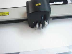 China Step Motor Cloth Sample Cutting Machine Compatible With CAD Costume Cutter Plotter on sale