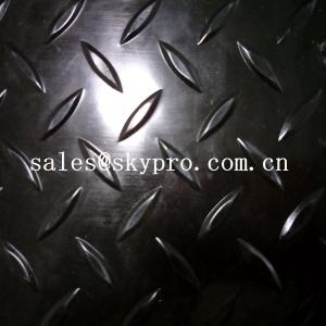 Quality Black 2mm / 3mm Plastic Sheet PVC anti slip vinyl film roll pvc fine ribbed floor mat for sale