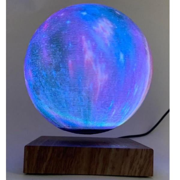 hotsale mganetic levitation bottom beside floating starry moon lamp 6inch wedding decor and gift