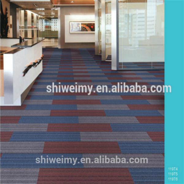 Buy Rectangular shape nylon yarn pvc backing carpet tile at wholesale prices