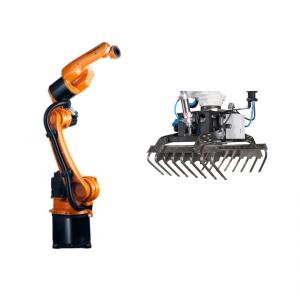 China 6 Axis KUKA KR 8 R1620 Arc HW Industrial Palletizing Robot Arm With Gripper And Guidance System on sale