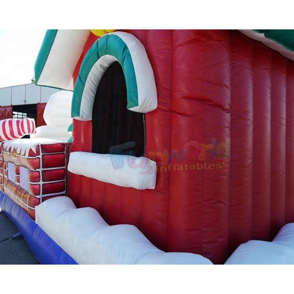 Inflatable Party Combo Jumping Castle Snowman Archway Christmas Moonwalk