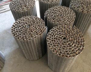 China Heat Resistant Wire Mesh Belt Flexible Knuckled Selvedge For Food Processing on sale