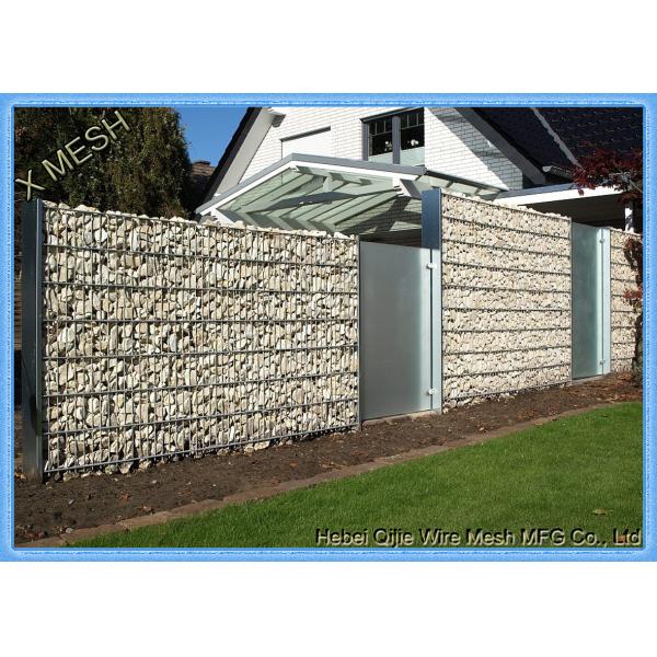 Heavy Galvanized Welded Gabion Baskets , Garden Rock Gabion Baskets Canal Lining