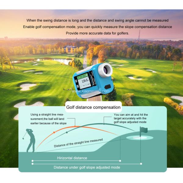 kaemeasu Multifunctional Laser Rangefinder Data Broadcast Golf Range Finder Telescope J800