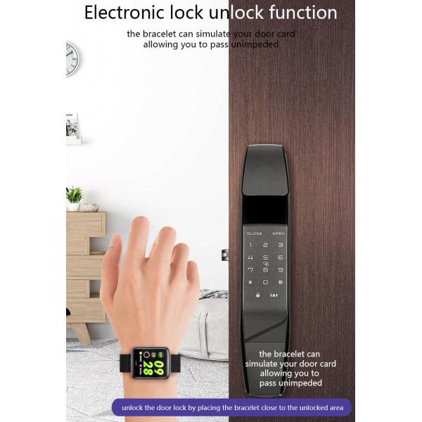 1.3in NFC Sport Smart Watch Multiple Motion Mode 180mAh Dual PPG