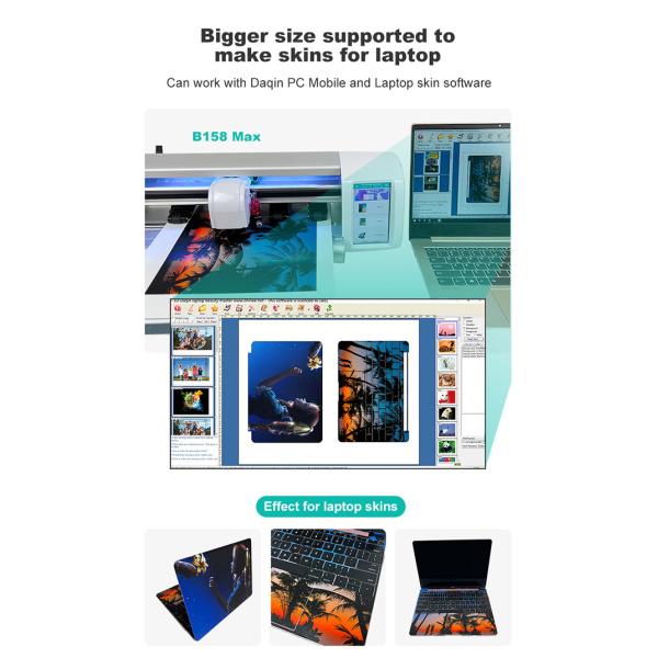 IDskin Self-Adhesive Paper Auto Feeding Adhesive Sticker Die Cut Plotter For Small Business