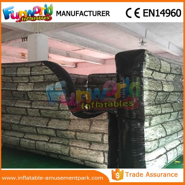 Customized Size Waterproof Inflatable Barricade Paintball Bunker Inflatable Wall Bunker