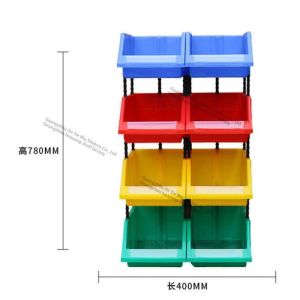 Quality 2.2Lbs Stackable Plastic Bins 1kg Stackable Storage Baskets for sale