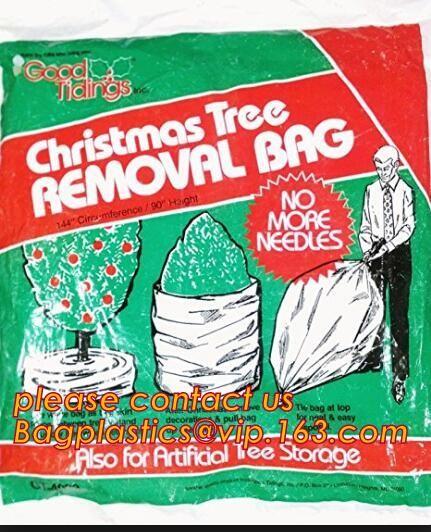 Promotion large removal waterproof Christmas artificial decorated tree bag,10 Ft Christmas Tree Removal Gift Bags packag
