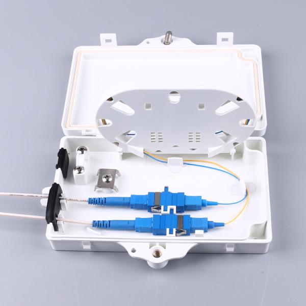 2 Port 1x2 Ofc Fibre Optic Cable Termination Boxes FTTH IP67 Waterproof