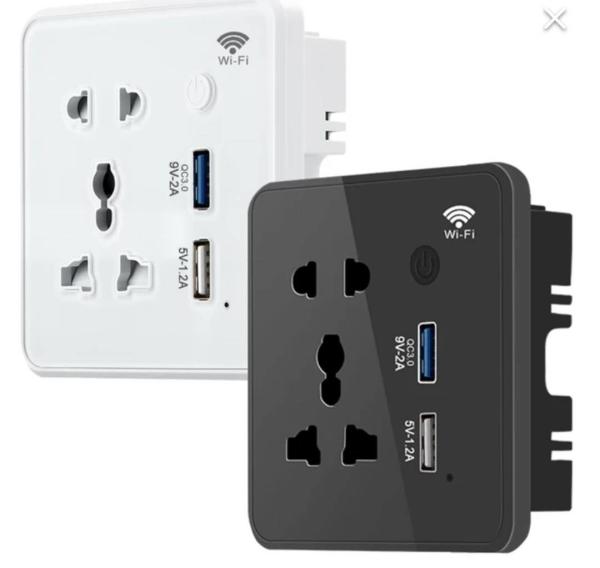 Buy Glomarket Tuya Wifi Smart Sockets Usb Charger Electrical Plug Socket Remote Control With Alexa Google For Smart Home at wholesale prices