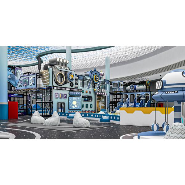 Custom Indoor Play Structure for Kids with Slides and Climbing Walls