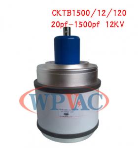 Quality High Voltage Variable Ceramic Vacuum Capacitor 20~1500pf 12KV CKTB1500/12/120 for sale