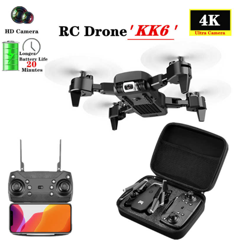 Foldable Arms 100m 2000mAh FPV KK6 RC Camera Drone
