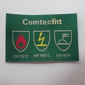 Quality Damask Logo Tag Clothing Woven Label For Bags Garment Shoes T shirts for sale