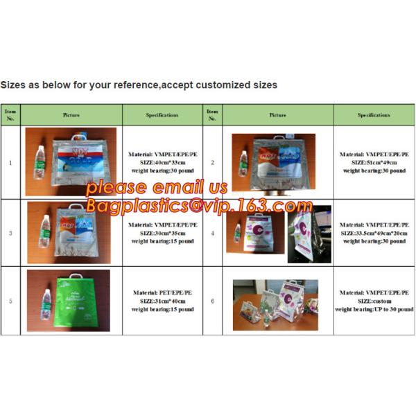 reflective Thermal Plastic handle portable aluminum epe foam Insulation bag cool bag,aluminum film lunch Thermal food pi