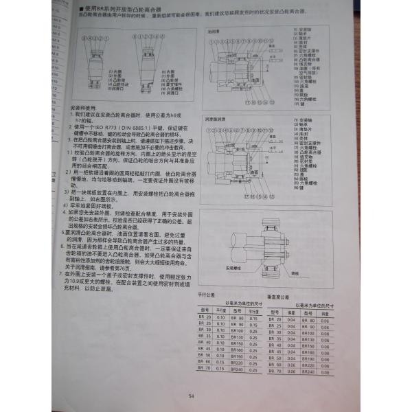 BR/BR-P series sprag type one way backstop cam clutch apply in package machine