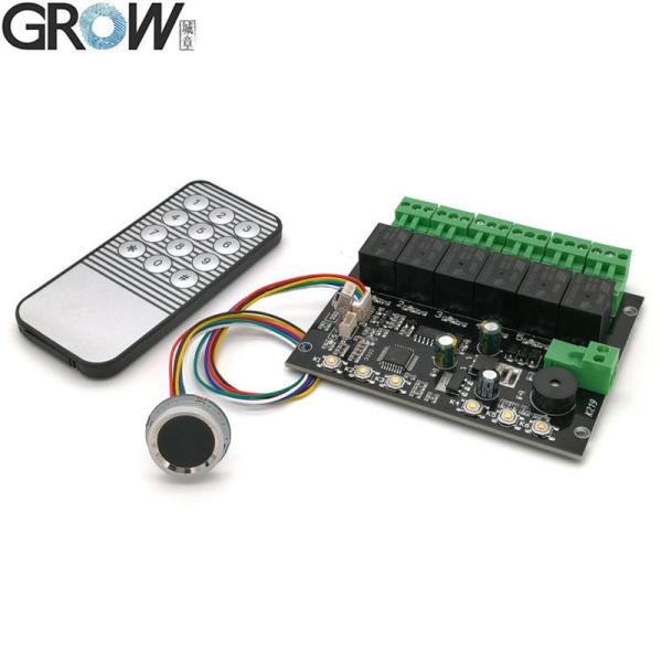 Buy GROW K219-A+R502-A DC12V 6 Relays Infrared Remote Control Board Programmable Time Relay Fingerprint at wholesale prices