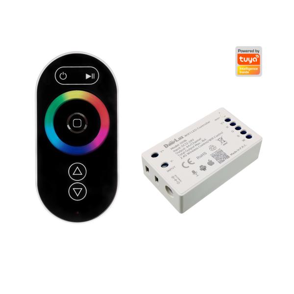 Buy 2.4G WiFi ABS RGB LED Dimmer Controller , 16A Remote Control Pool Light Switch at wholesale prices