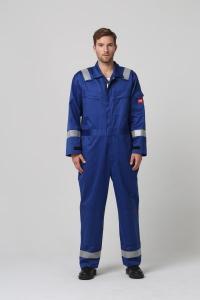China Navy Blue IEC61482 Arc Flash FR Coverall For Electric Industry on sale