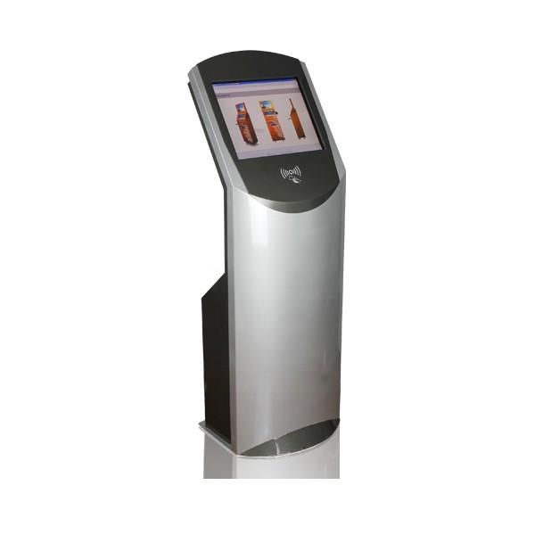 Buy Countertop touchscreen queue bank restaurant menu hotel self service ordering kiosk service with card reader holder at wholesale prices