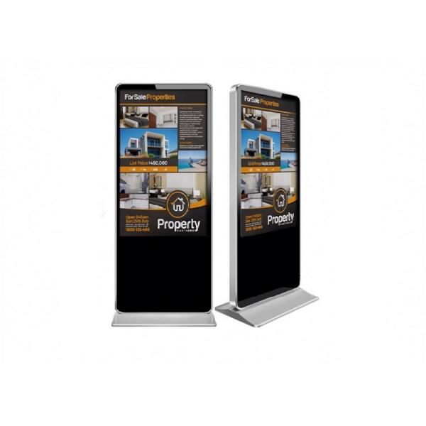 Shopping Mall Floor Standing Digital Signage Panels Wide Viewing Angle Low Heat Radiation