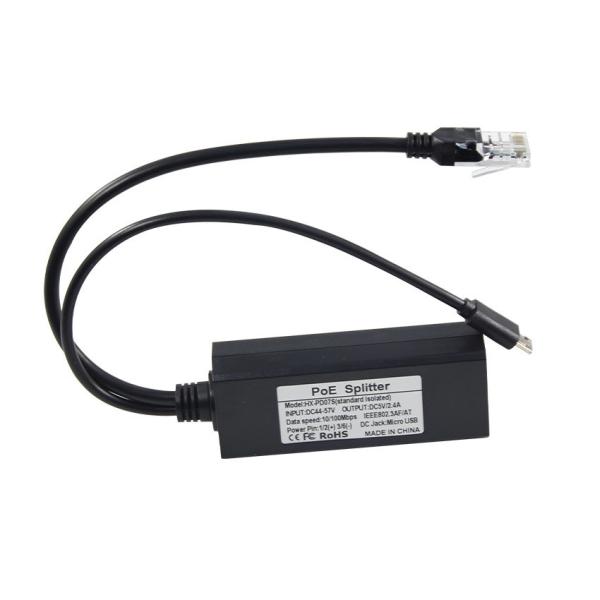 Buy 12v 2a Type C and Lan Port RJ 45 Connect USB Poe Splitter for Power Over Ethernet at wholesale prices