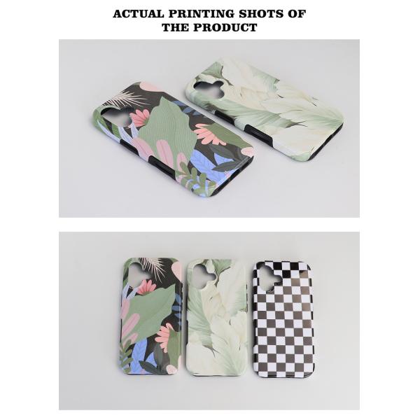 2 In 1 3D Film Blank Sublimation Phone Case PC Coating 2 Layers Cell Phone Cover
