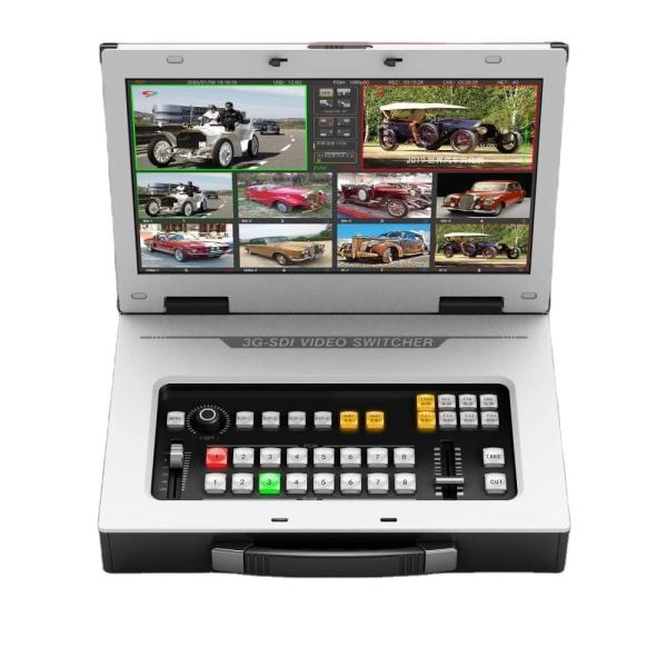 Buy Live Broadcasting Studio 8 Channel Video Mixer Recorder Switcher With 2xIP Stream Input at wholesale prices