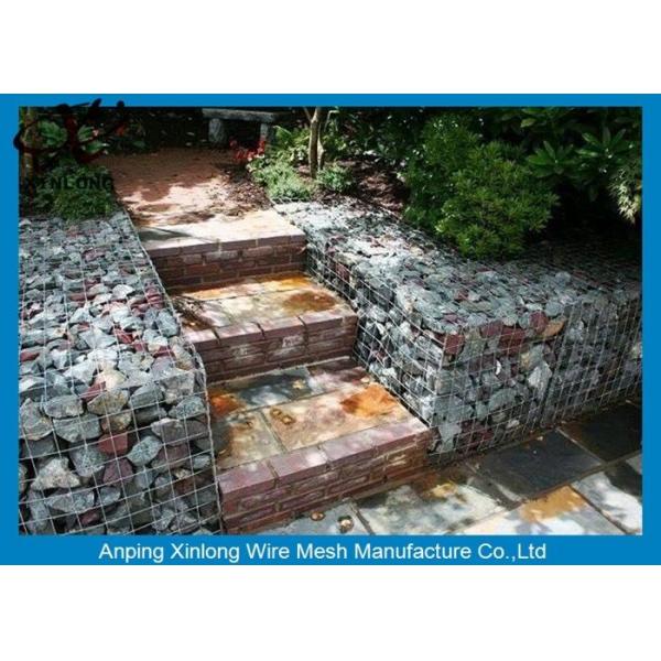 Galvanized Surface Gabion Retaining Wall Gabion Basket Easy Install