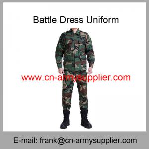 Wholesale Cheap China Military Woodland Camo Police Army Battle Dress Uniform