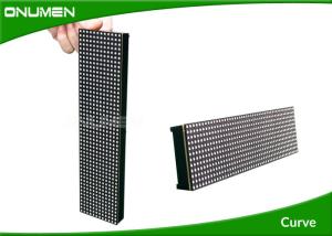 High Brightness Curved LED Display Screen Rental Small Modules With Beveled Edge