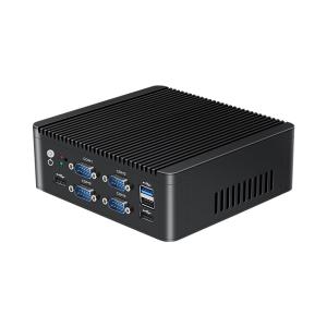 Intel N5000 J4125 4 Core Mini PC With Dual LAN 6 COM And DDR4 Up To 8G