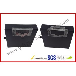 Quality Foldable Hanger Electronics Packaging , Customized Matt Black Drawer Box for sale