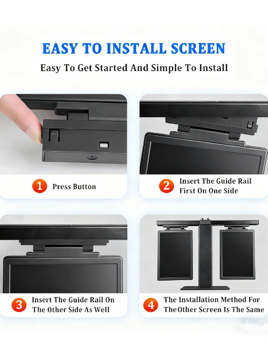 High Resolution Video Playback WiFi Bluetooth LCD ESL