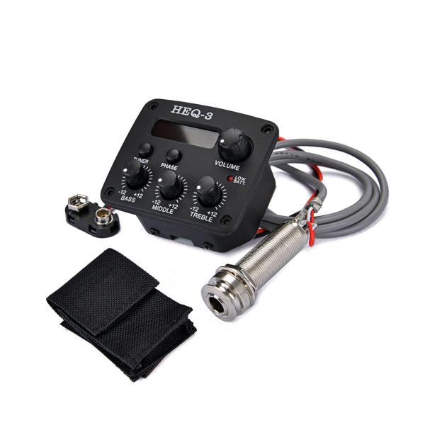 Buy 4 Bands Acoustic Guitar Preamp Equalizer With Digital Procedding Tuner at wholesale prices